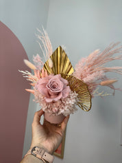 Blush Gold 🌸💫 - Petite Vase Arrangement