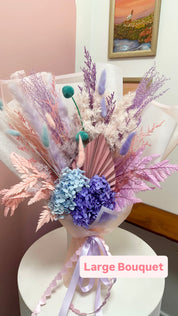 Pastel - Dried & Preserved Wrapped Gift Bouquet