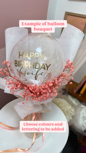 Balloon Bouquet with Personalised Lettering
