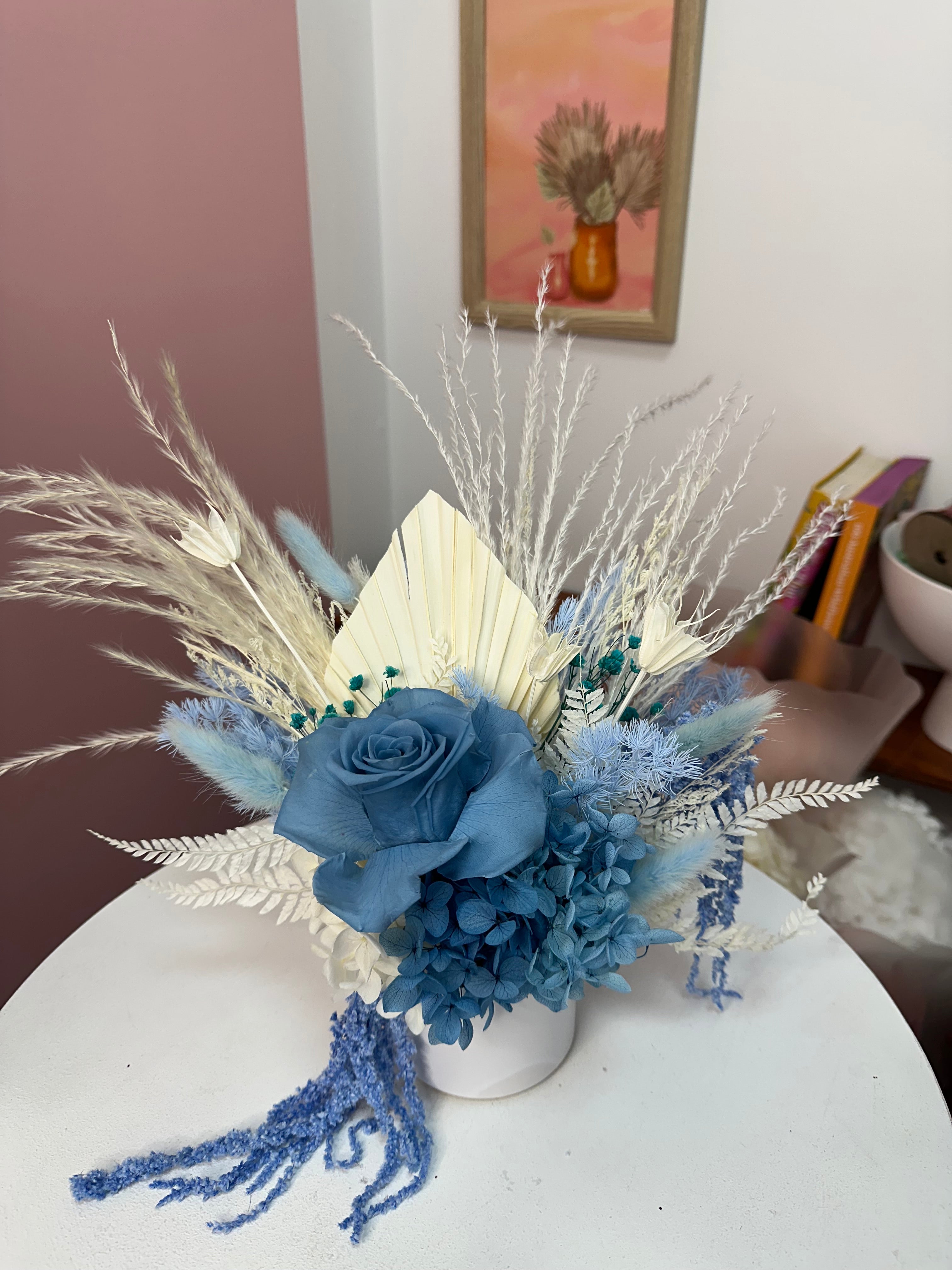 Bluebird - Petite Vase Arrangement 🩵🪽