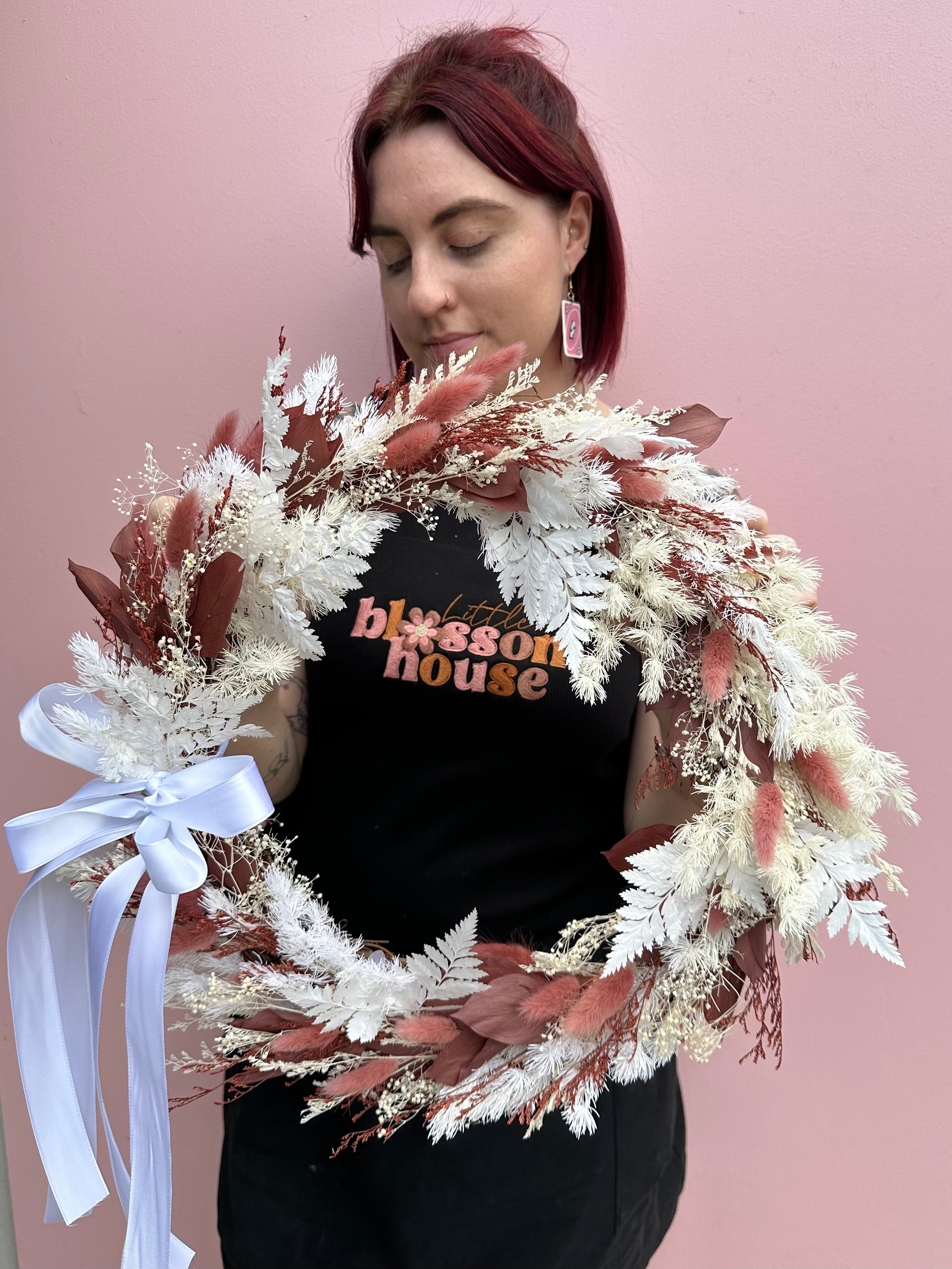 Rustic 🍂🪽- Large Everlasting Wreath