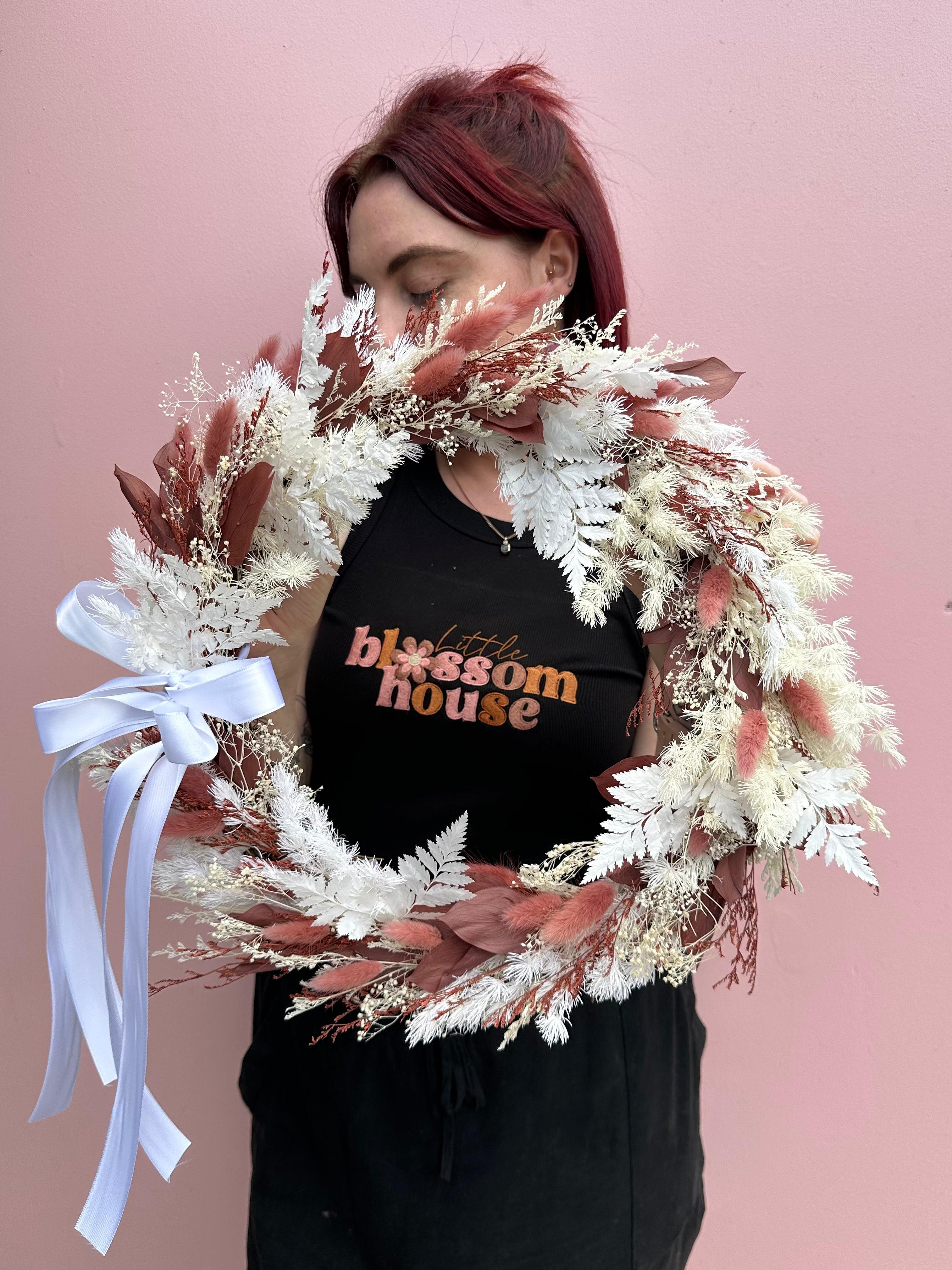 Rustic 🍂🪽- Large Everlasting Wreath