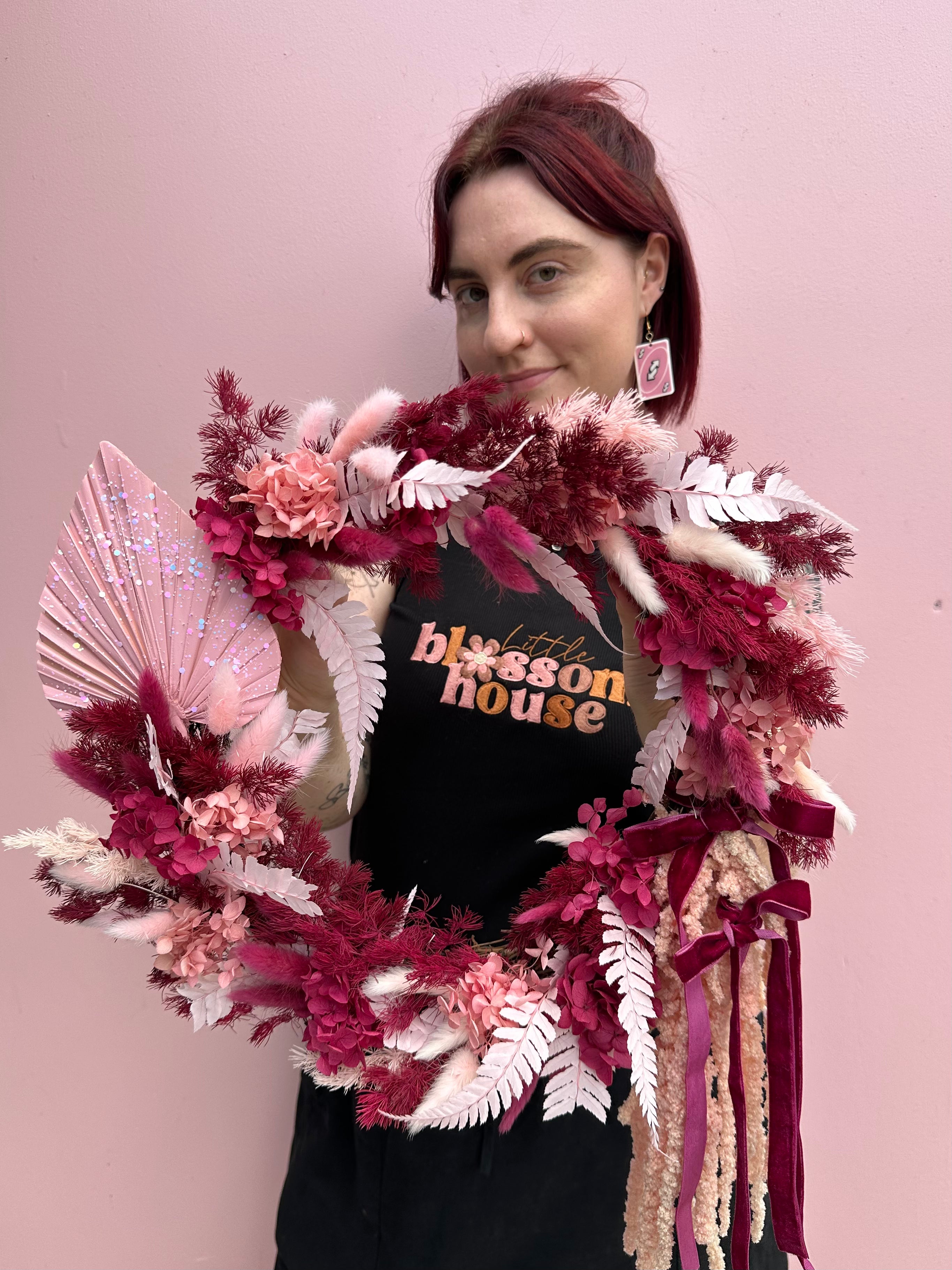 Sugar Plum 💌🎀- Large Everlasting Wreath