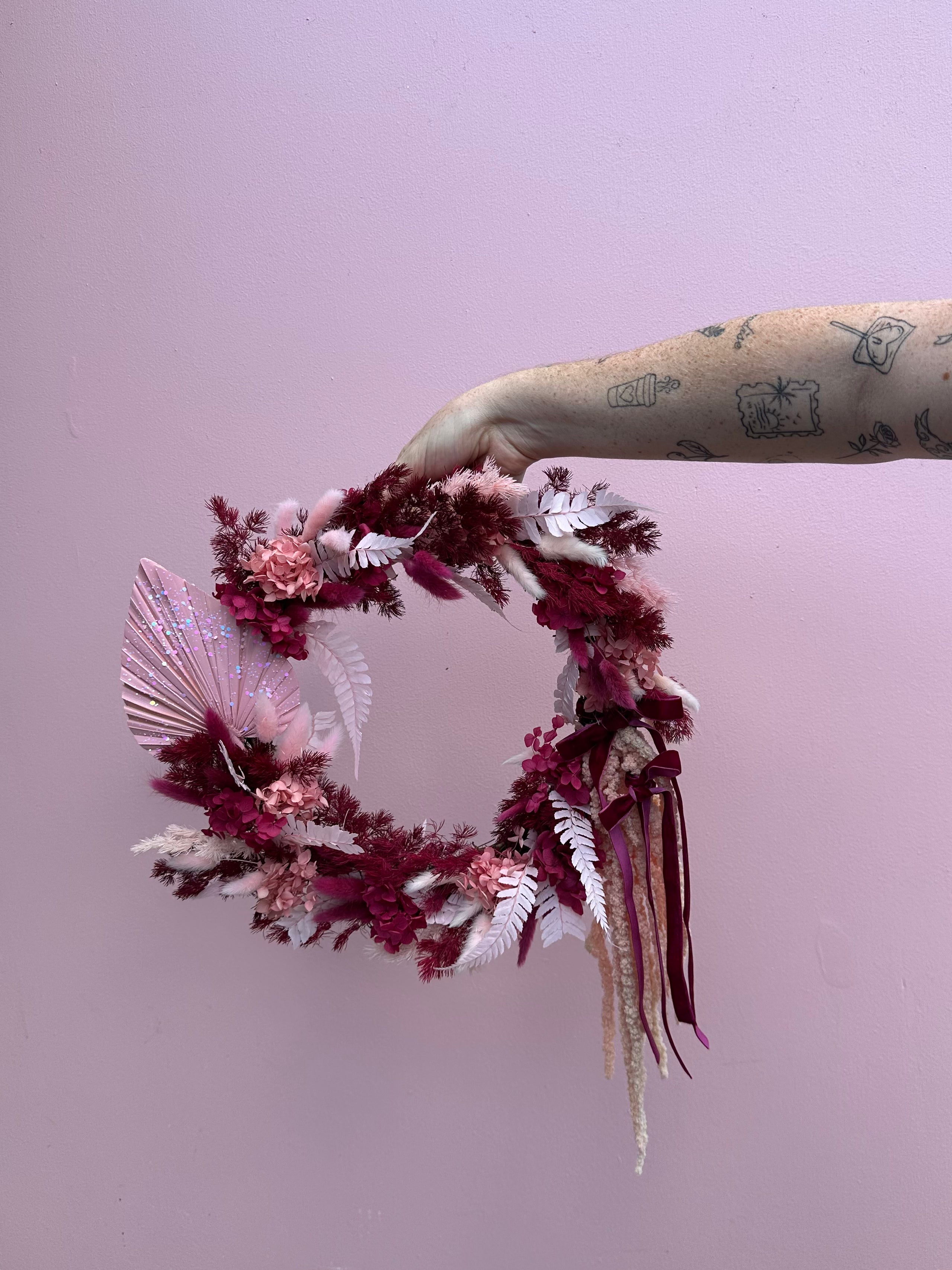 Sugar Plum 💌🎀- Large Everlasting Wreath