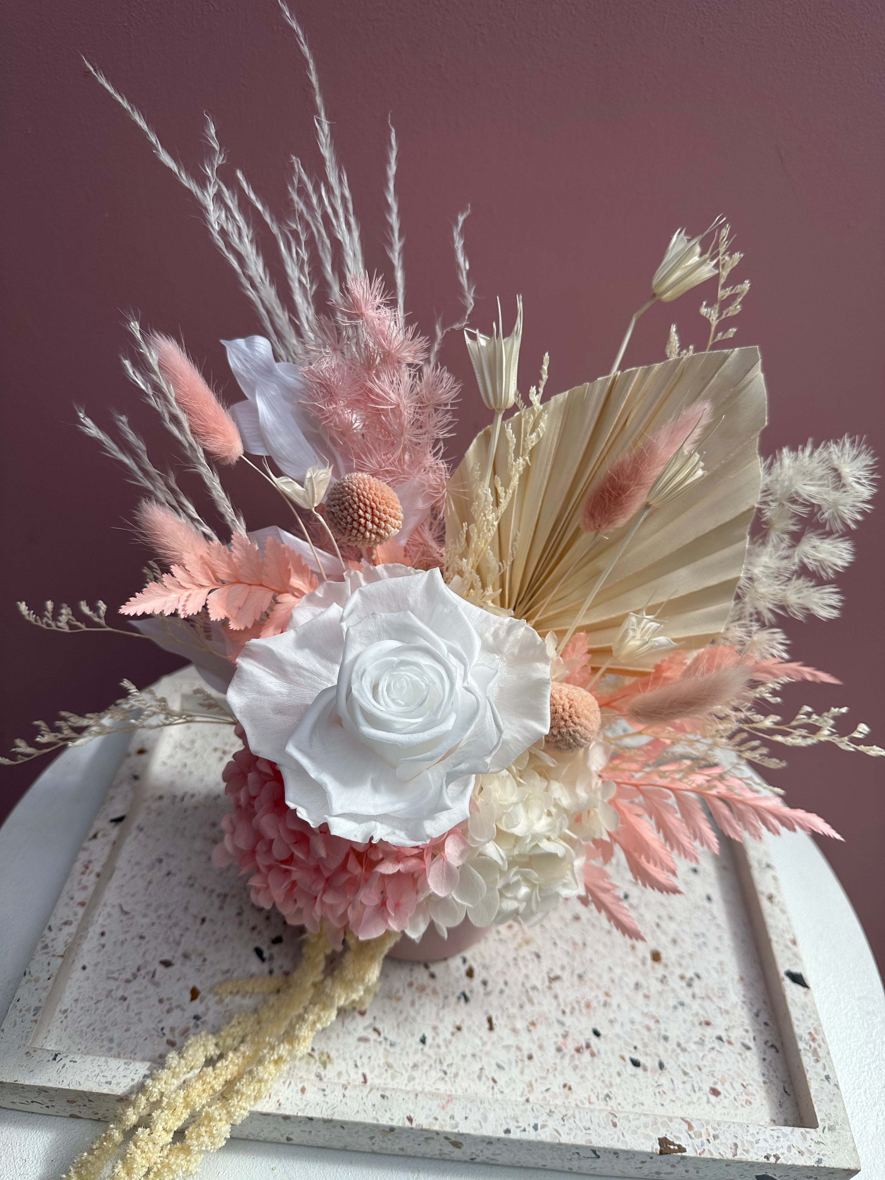 Baby Pink - Petite Vase Arrangement