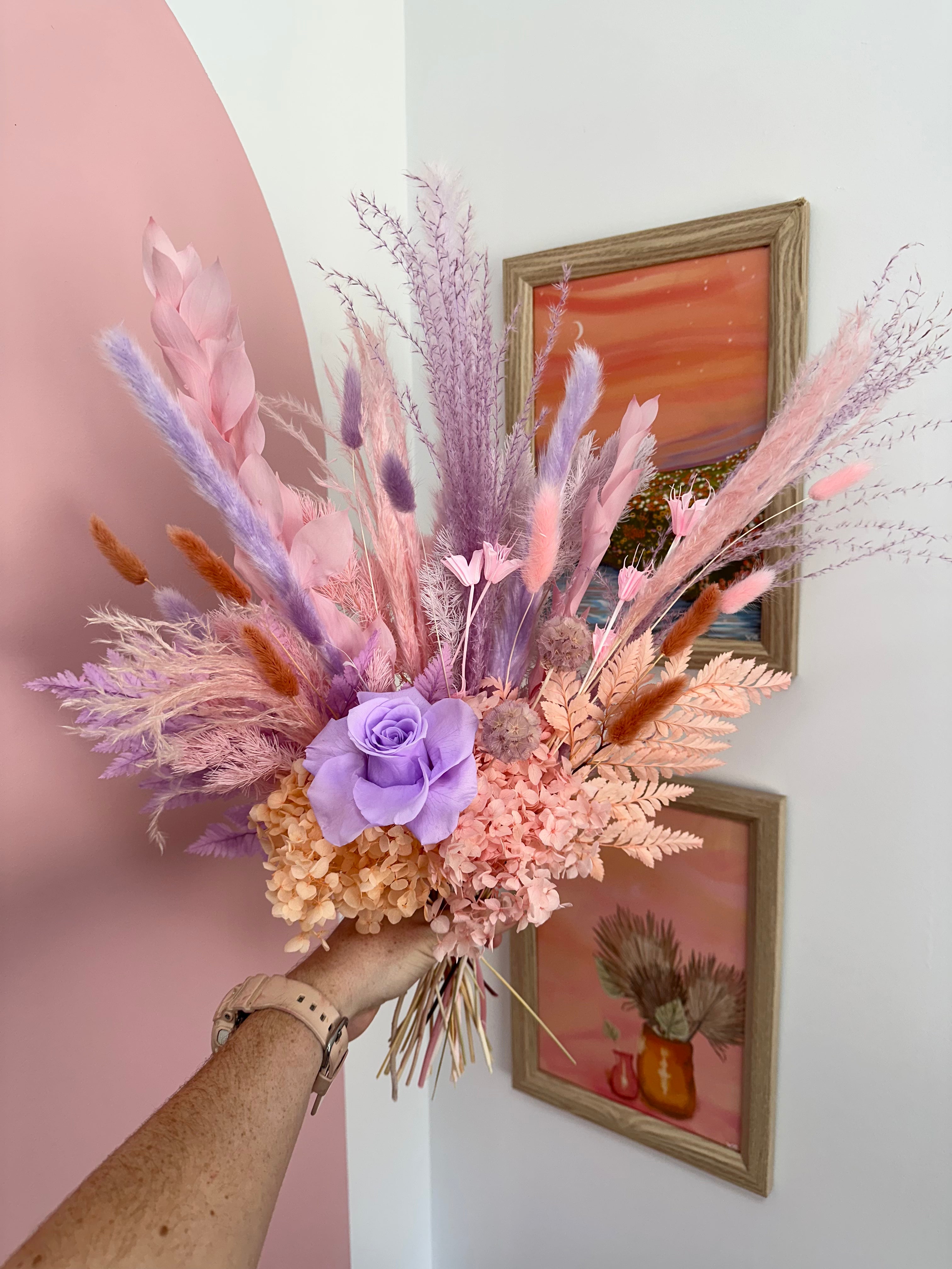 Pixie 🧚🎀 - Dried + Preserved Wrapped Gift Bouquet