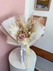 Blushing Nude 🩰🪽  - Dried + Preserved Wrapped Gift Bouquet