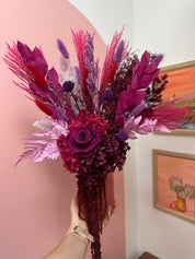 Merlot 🍇 - Dried + Preserved Wrapped Gift Bouquet