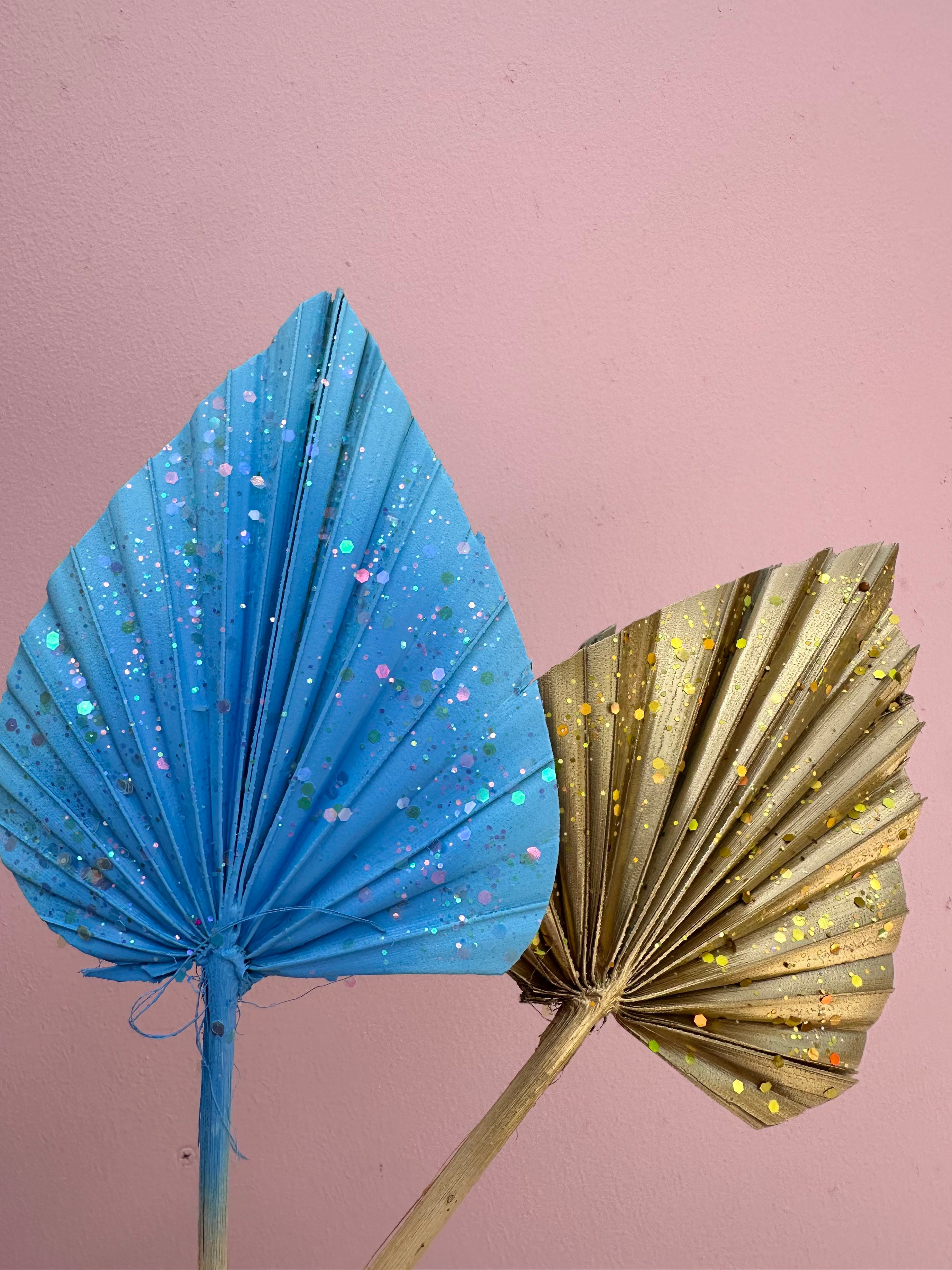 Dried Palm Glitter Cake Topper -  HOLIDAY COLLECTION