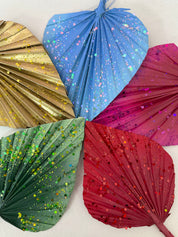 Dried Palm Glitter Cake Topper -  HOLIDAY COLLECTION