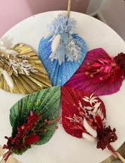 Dried Palm Glitter Cake Topper -  HOLIDAY COLLECTION