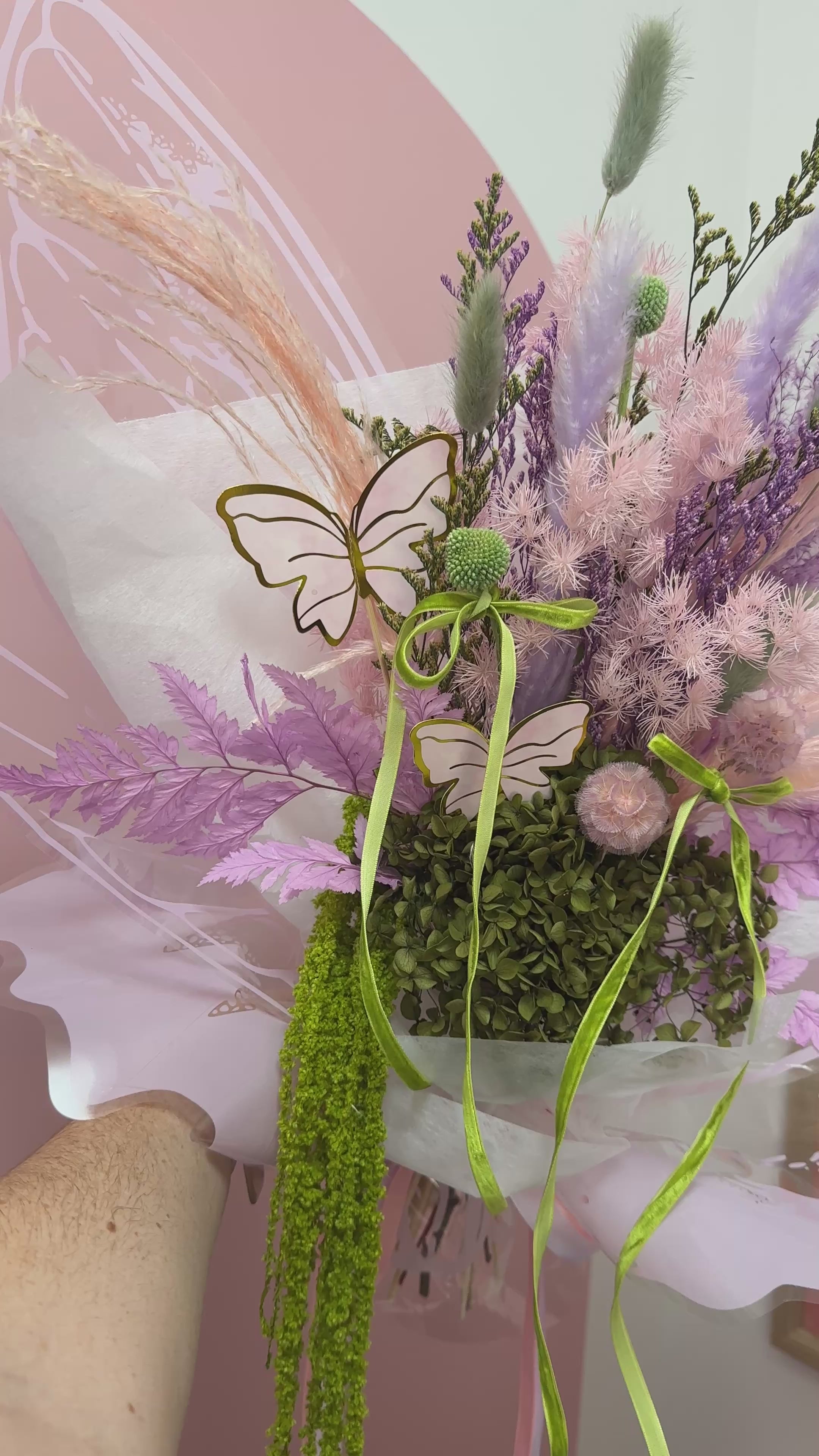 Enchanted Fairy Garden 🧚🌸🦋 - Wrapped Bouquet