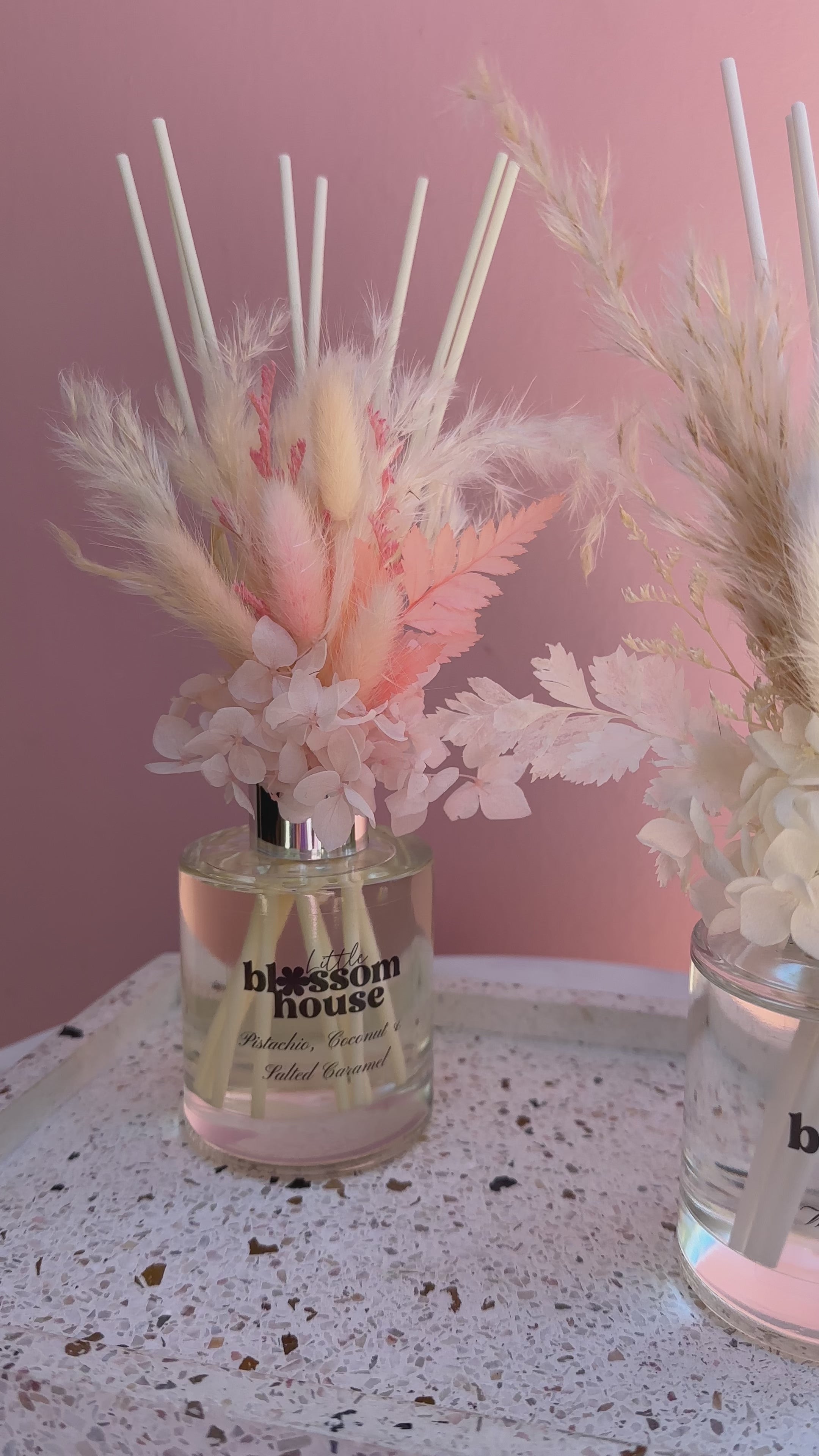 Reed Diffuser with Dried Florals